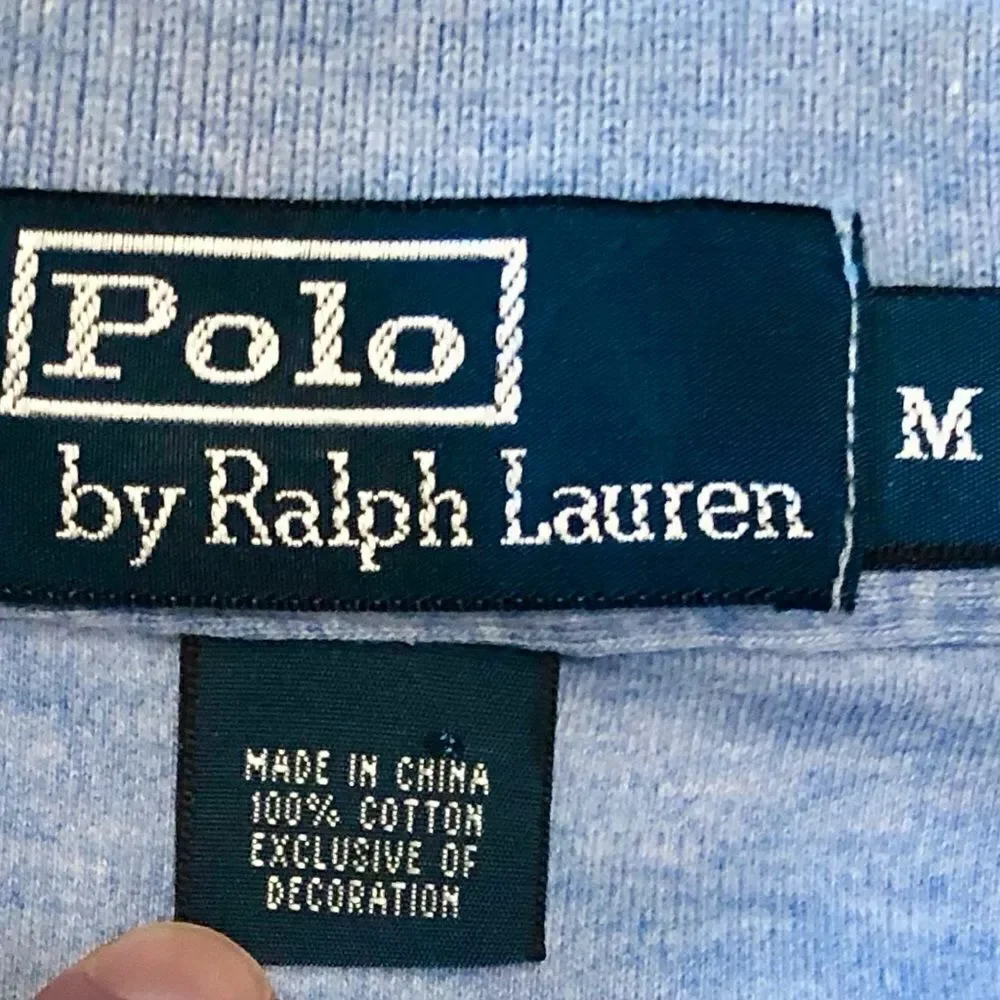 Polo by Ralph Lauren Short Sleeve Polo in Light Blue Heather Men’s M